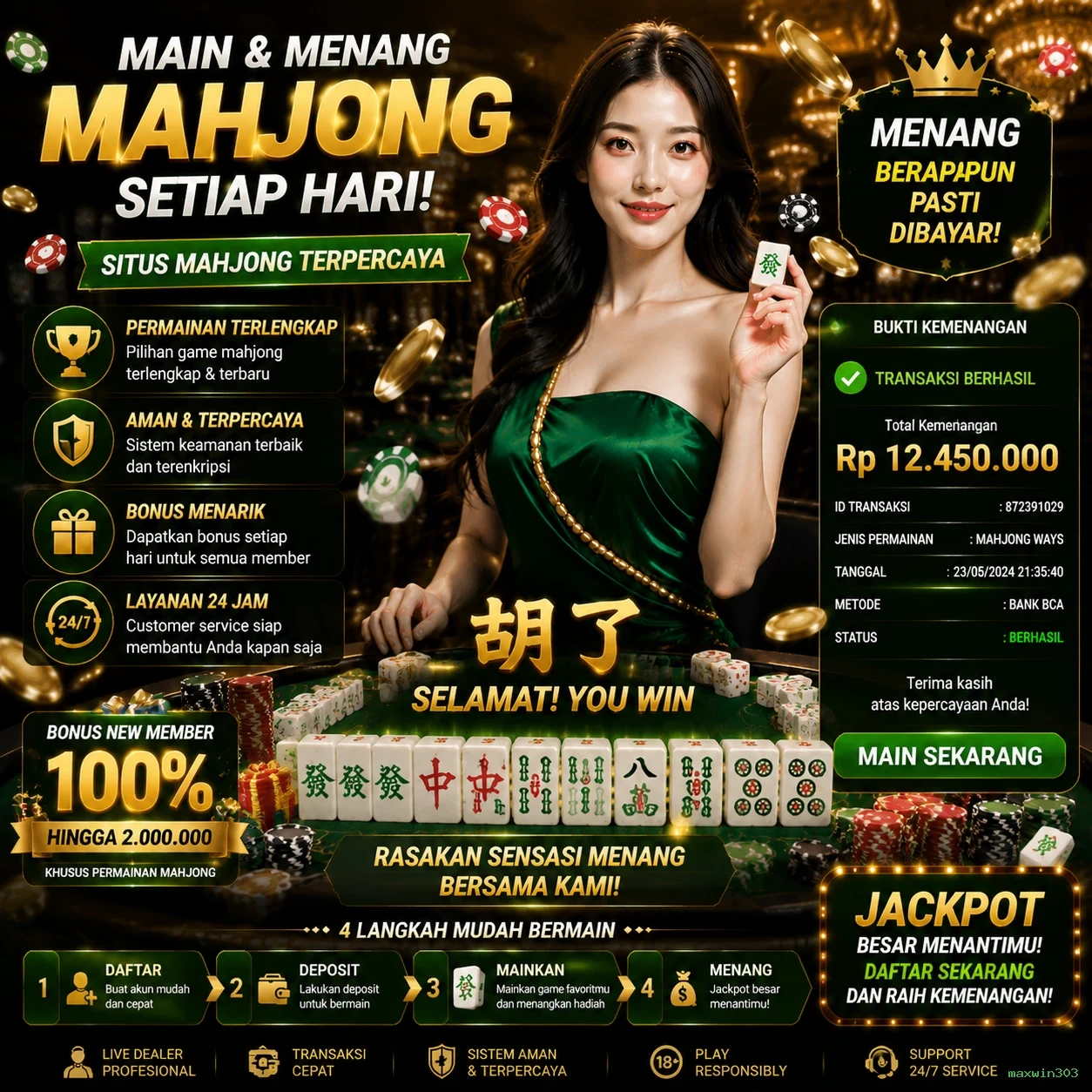 Cara Mendaftar dan Verifikasi Akun di maxwin303